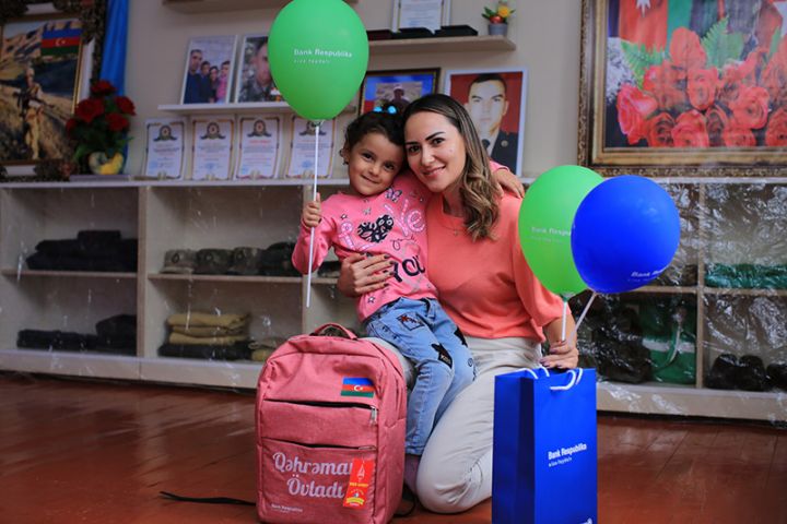 Bank Respublika şəhid və qazi övladlarını sevindirdi