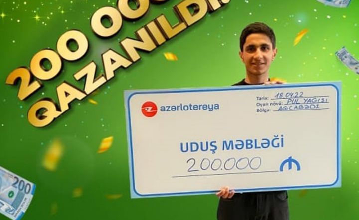 Rayon sakini lotereyada 200 min manat qazandı