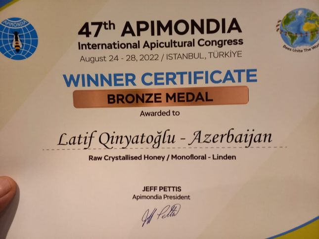 Azərbaycanın iri arıçılıq təsərrüfatı Dünya 3-cüsü oldu - FOTOLAR