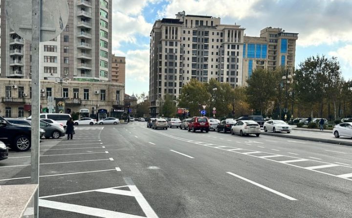 Bakının mərkəzində bu yolda hərəkətin təşkili dəyişdi