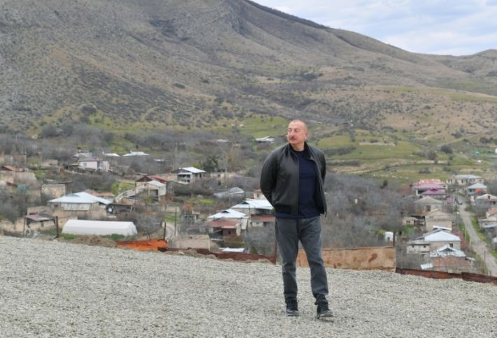 Prezident Xocalı rayonunun Pirlər kəndində olub