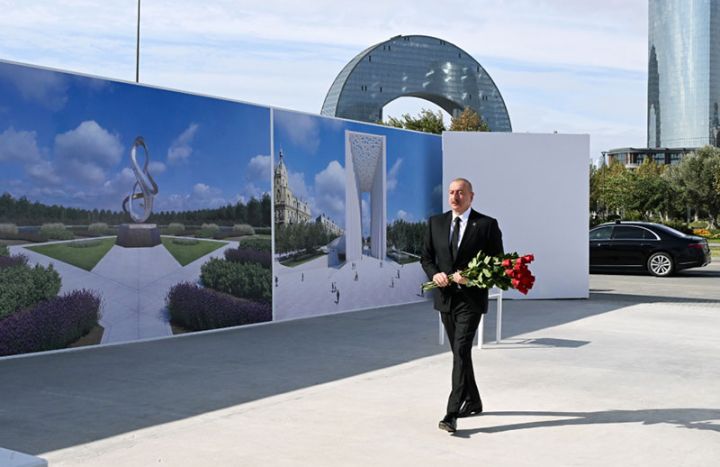 Prezident İlham Əliyev Zəfər parkında olub