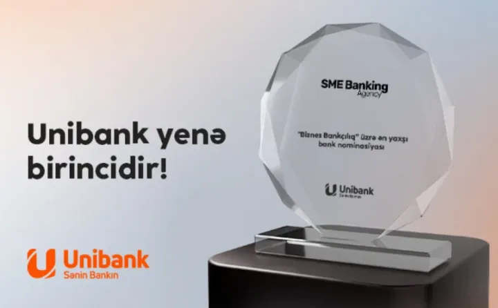 Unibank  “Biznes Bankçılıq” nominasiyası üzrə qalib olub