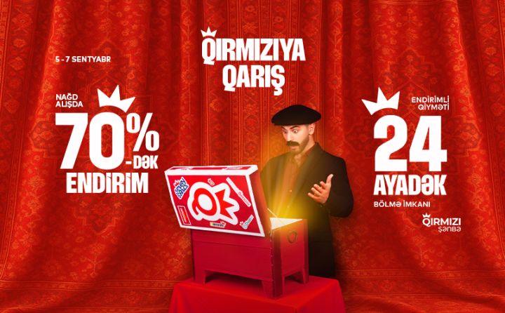 “Qırmızı şənbə!” - “Baku Electronics”də 70%-dək ENDİRİM