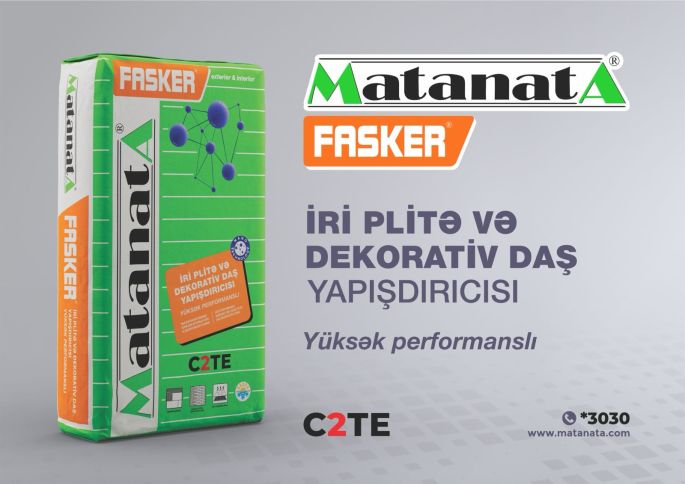 Artıq iri plitələr qopmayacaq! - “Matanat A” şirkəti yeni yapışdırıcı təqdim edir